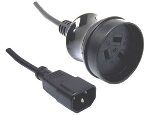 10A/250V UPS IEC (M) to 3 Pin Power (F) 0.5m Power Cord CA2024