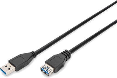 Digitus USB 3.0 Type A (M) to USB Type A (F) 1m Extension Cable