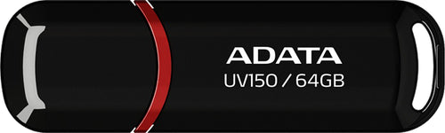 FP286-X64 - ADATA UV150 Dashdrive USB3.2 64GB Black/Red Flash Drive