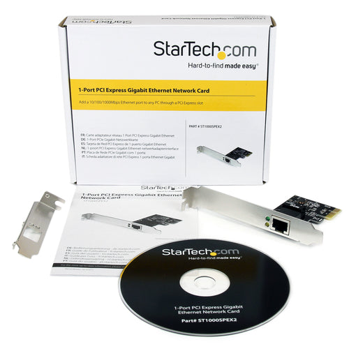 ST1000SPEX2 - STARTECH.COM 1 PORT PCIE GIGABIT PCIE NETWORK CARD - NIC ADAPTER 2 YR