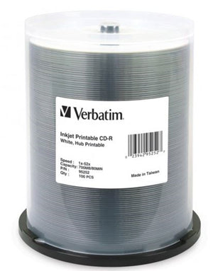 MV132 - Verbatim CD-R 700MB 52x White Printable 100er Spindel