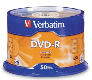 MV260 - Verbatim DVD-R 4.7GB 16x 50 Pack on Spindle