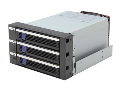 ICY Dock FatCage MB153SP-B 3x 3.5 HDD in 2x 5.25 Bay Hot Swap SATA 6Gbps HDD Rack / Cage / Module