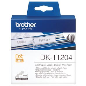 BCC28 - Brother DK11204 400 Multi-Purpose Address Labels 17mm x 54mm