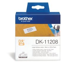 BCC34 - Brother DK11208 400 Large Address Labels 38mm x 90mm