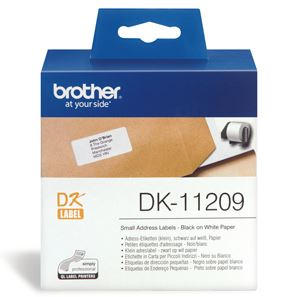 BCC38 - Brother DK11209 800 Small Address Labels 29mm x 62mm