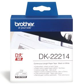 BCC59 - Brother DK22214 Continuous Length Paper Label Tape 12mm x 30.48m