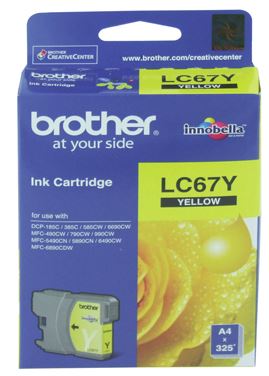 BCK41Y - Brother LC67Y Yellow Ink Cartridge