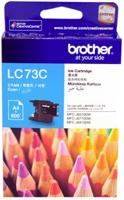 BCK49C - Brother LC73C Cyan Ink Cartridge
