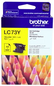 BCK49Y - Brother LC73Y Yellow Ink Cartridge