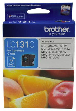 BCK60C - Brother LC131C Cyan Ink Cartridge