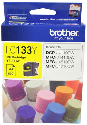 BCK61Y - Brother LC133Y Yellow Ink Cartridge