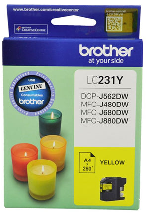 BCK231Y - Brother LC231Y Yellow Ink Cartridge