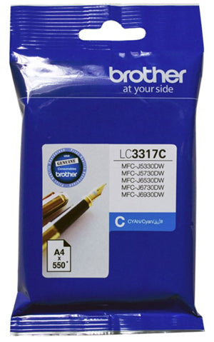 BCK87C - Brother LC3317C Cyan Ink Cartridge