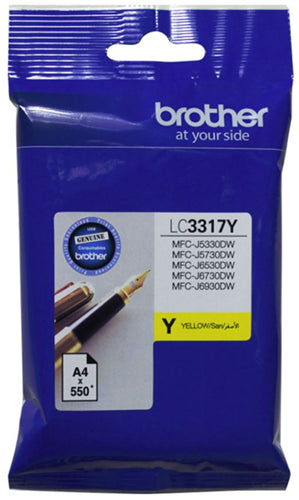 BCK87Y - Brother LC3317Y Yellow Ink Cartridge