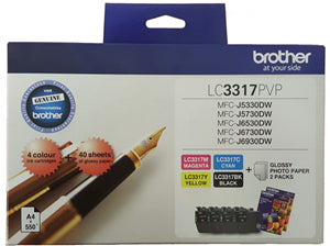 BCK87PVP - Brother LC3317PVP Ink Cartridge Photo Value Pack
