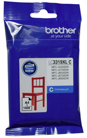 BCK89C - Brother LC3319XLC Cyan High Yield Ink Cartridge