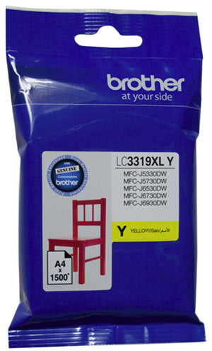 BCK89Y - Brother LC3319XLY Yellow High Yield Ink Cartridge