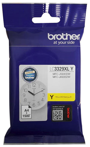 BCK93Y - Brother LC3329XLY Yellow High Yield Ink Cartridge
