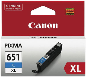 PB0162H - Canon CLI651XLC  Cyan High Yield Ink Cartridge