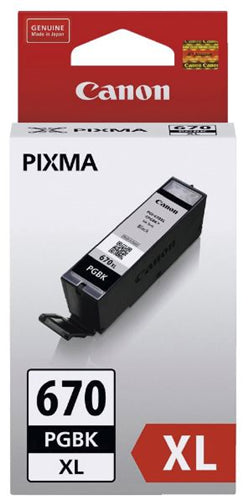 PB0180H - Canon PGI670XLBK Pigment Black High Yield Ink Cartridge