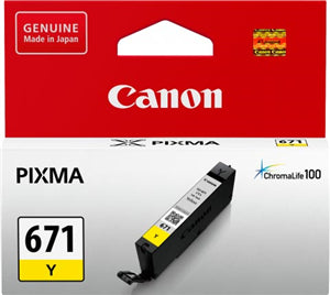 PB0184S - Canon CLI671Y Yellow Ink Cartridge