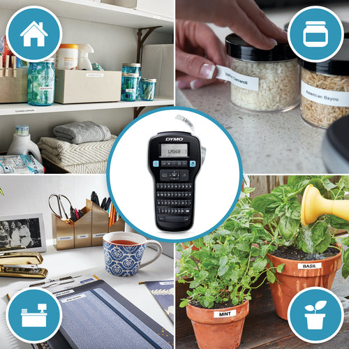 DYMO 2181011 - LabelManager 160p Portable Label Maker Value Pack. 3x D1 Rolls of Tape 12mm x