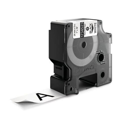 1734523 - DYMO 1734523 - Genuine Rhino Industrial Label -Permanent 24mm Black on White. For labeling panels