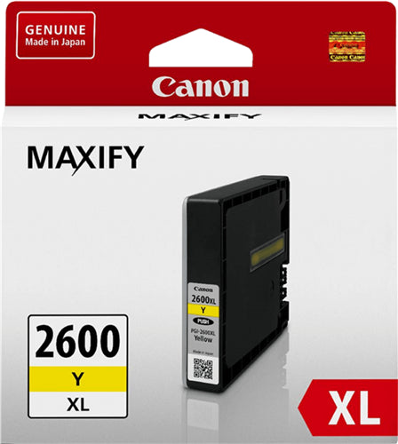 Canon PGI2600XLY Yellow High Yield Ink Cartridge PB0263