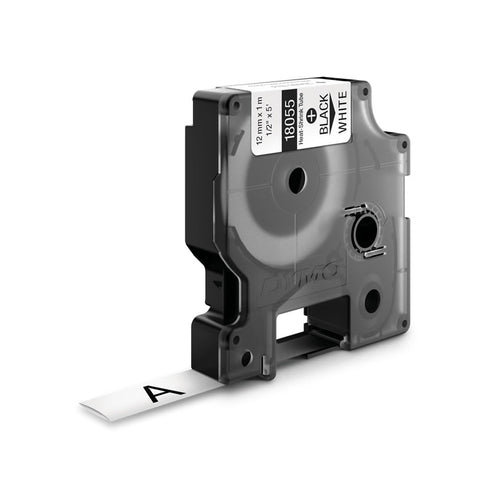 18055 - Dymo Rhno Tube Ht Shrk 12mm Wh