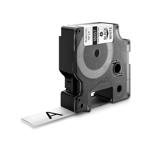 18057 - Dymo Rhno Tube Ht Shrk 19mm Wh