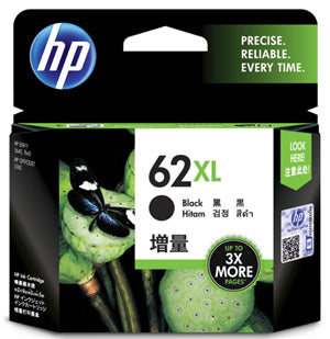 HPJ0137 - HP 62XL High Yield Black Ink Cartridge