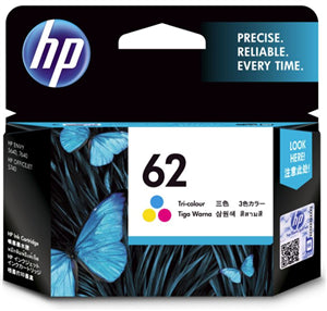 HPJ0136 - HP 62 Tri-Colour Ink Cartridge