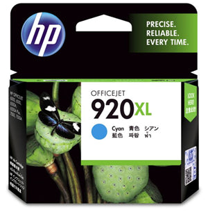 HPJ0186 - HP 920XL Cyan High Yield Ink Cartridge