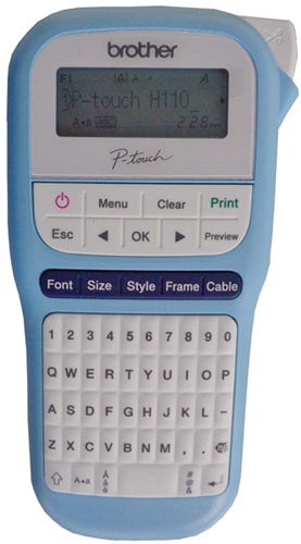BPTH110LB - Brother PTH110LB langlebiger P-Touch Etikettendrucker Hellblau 20 $ Cashback