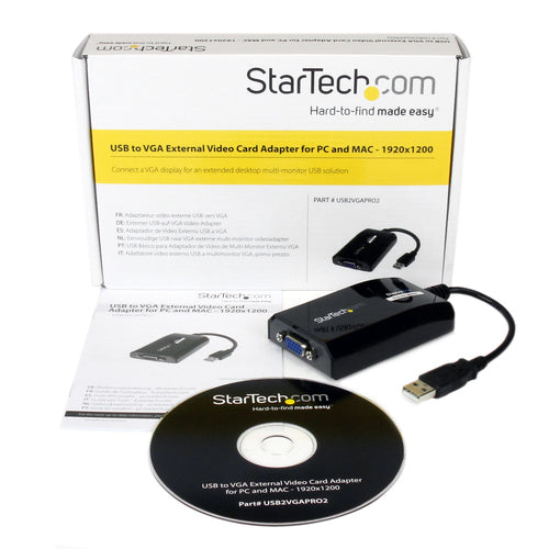 StarTech.com USB2VGAPRO2 - USB to VGA Adapter Video Graphics Card
