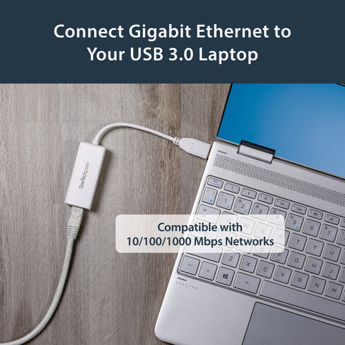 StarTech.com USB31000SW - USB 3.0 to Ethernet Adapter - White