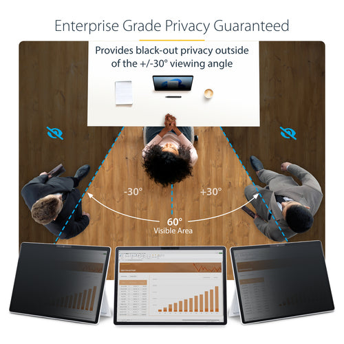 STARTECH.COM 4-WAY PRIVACY SCREEN FOR 13-INCH SURFACE PRO 8/9/X, ANTI-GLARE, 2 YR