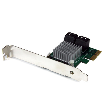 PEXSAT34RH - STARTECH.COM 4 PORT PCIE SATA III CONTROLLER CARD W/ HYPERDUO SSD TIERING 2 YR