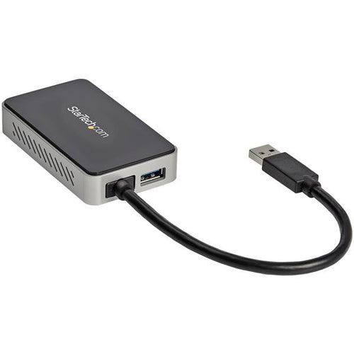 StarTech.com USB32DVIEH - USB 3 to DVI Adapter with 1-Port USB Hub