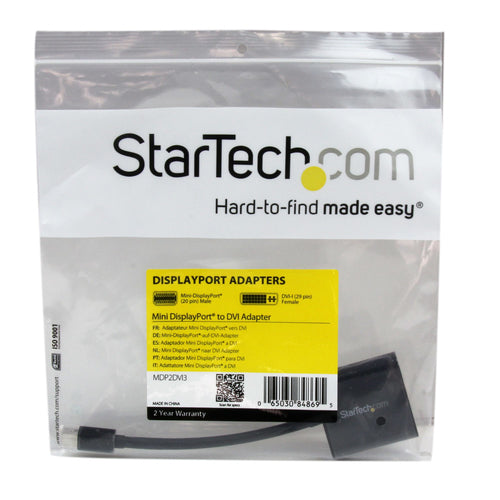 StarTech.com MDP2DVI3 - Mini DisplayPort DP to DVI Video Adapte.