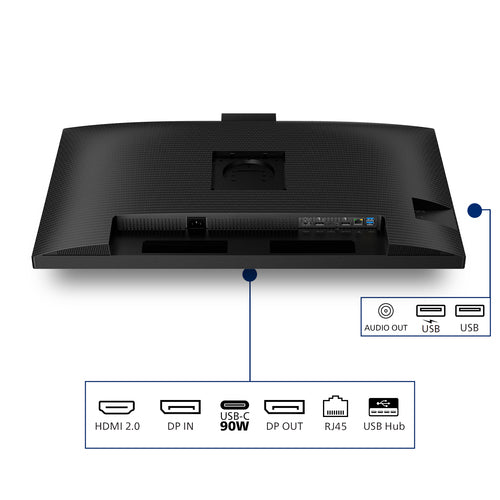 32B2U3601H/75 - PHILIPS 32B2U3601H/75 32" 16:9 QHD IPS LED 100HZ,4MS,USB-C DOCK,HDMI,DP/OUT,CAM,H/ADJ,4YR