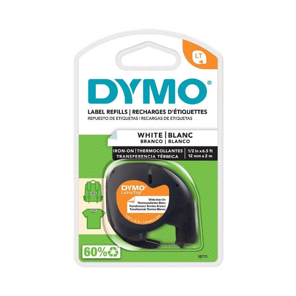 Dymo 18771 - DY LetraTag Iron-OnTpe 12mmX2M