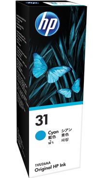 HPJ0501 - HP 31 Cyan Ink Bottle 70ml