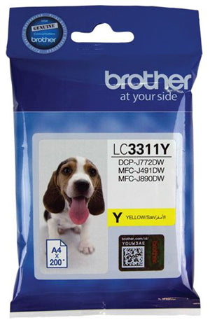 BCK83Y - Brother LC3311Y Yellow Ink Cartridge