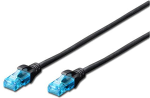 CA9507K - Digitus UTP CAT5e Patchkabel - 0,5m Schwarz