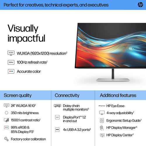 8X534AA - HP Series 7 Pro 724pn 24 inch WUXGA MonitorSOH ONLY
