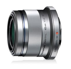 OM SYSTEM OLL2103 - Olympus 45mm f1.8 Portrait Micro Four Thirds Lens Silver
