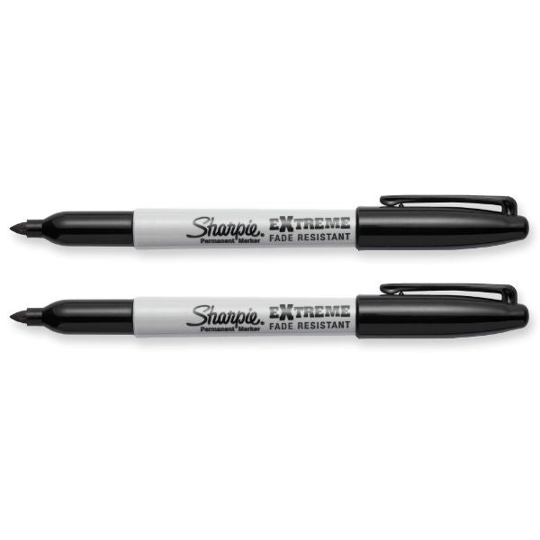 SHARPIE 1919845 - 2-Pack Extreme Permanent Marker w/ Fine Point Tip. Extreme Versatility