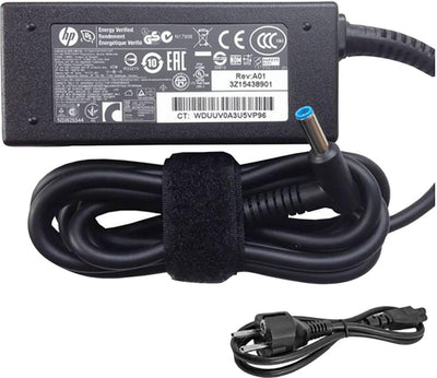 H6Y88AA - HP Power Adapter AC 45W 4.5mm Tip R/A 19VDC Output - C6 3-Pin AC Input